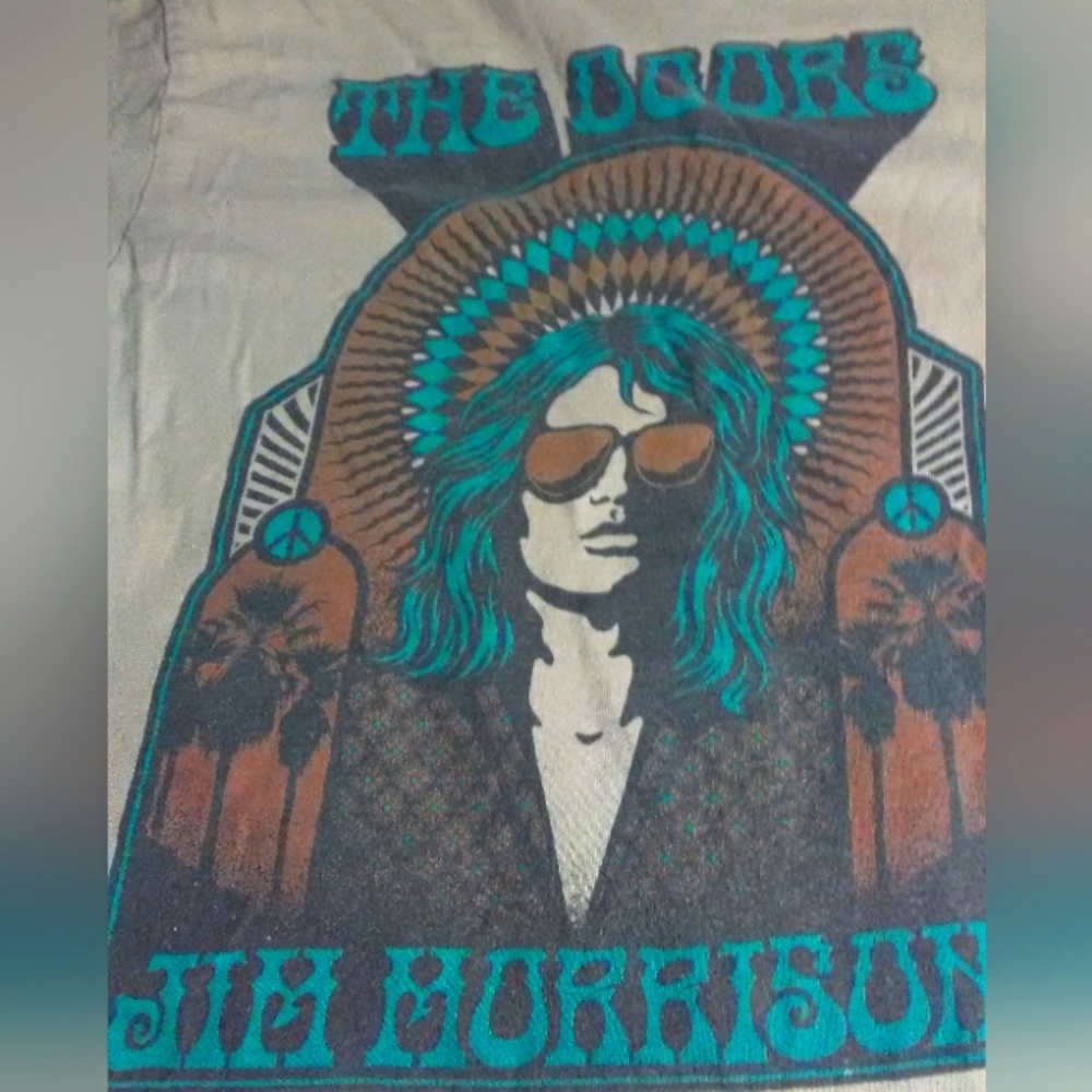 VINTAGE DOORS T-SHIRT BY DOORS SZ. MED 100% COTTON JIM MORRISON